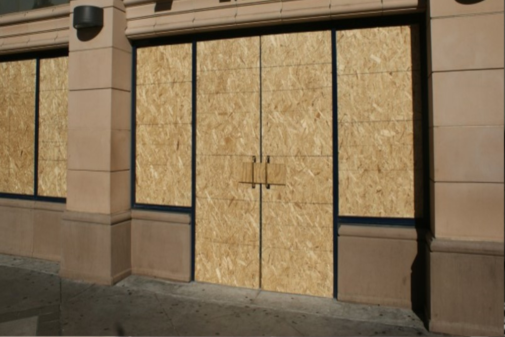 Boarding Up in Bloomsbury, Gray's Inn, WC1